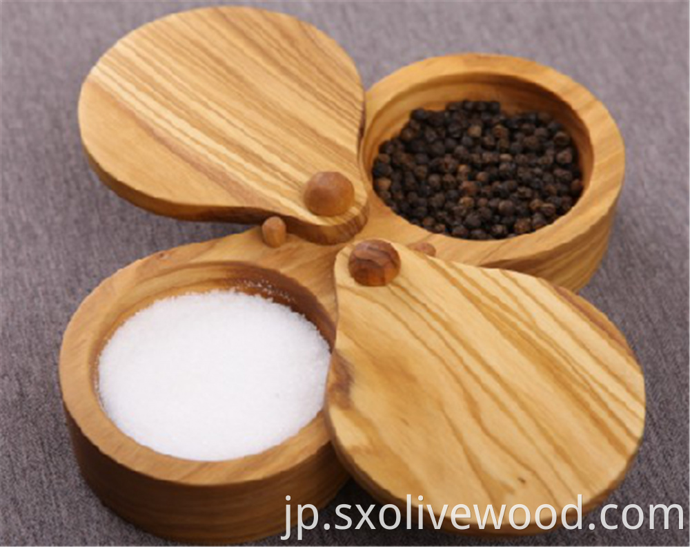 Olive Wood Salt Keeper